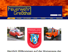 Tablet Screenshot of ffw-gressthal.de